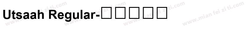 Utsaah Regular字体转换
